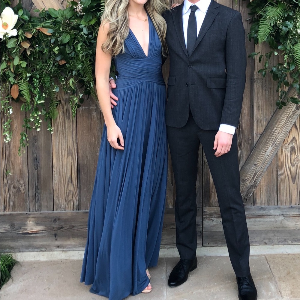 BCBG Blue Maxi Formal Evening Gown